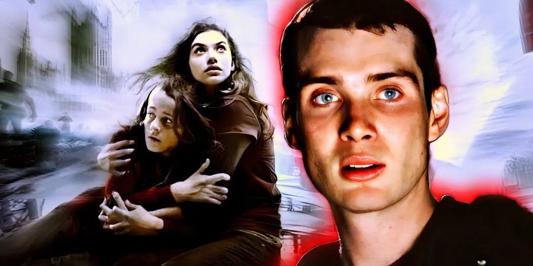 Mackintosh Muggleton as Andy and Imogen Poots as Tammy in 28 Weeks Later; Cillian Murphy as Jim in 28 Days Later